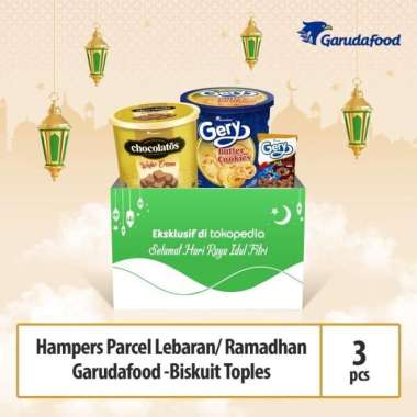 Hampers Parcel Lebaran / Ramadhan Garudafood 3B - Biskuit Toples