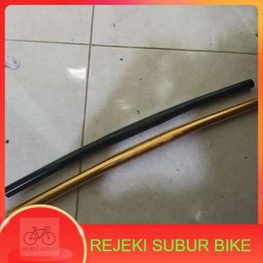 Stang flat sepeda lipat seli folding bike 55 cm 25.4 alloy lurus Hitam