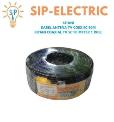 KITANI KABEL ANTENA TV COEX 5C 90M / KITANI COAXIAL TV 5C 90 M 1ROLL