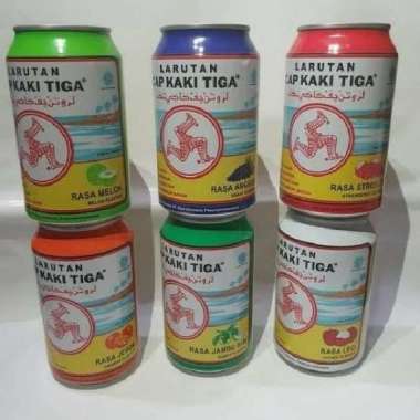 larutan cap kaki tiga kaleng