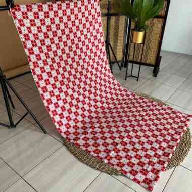Kain Batik Merah Putih/ Kain Batik Agustusan - Pekalongan - Kain Merah