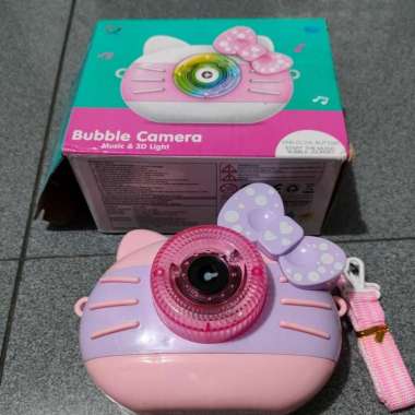 Bubble Camera Hello Kitty Baru Anak Pink Ungu