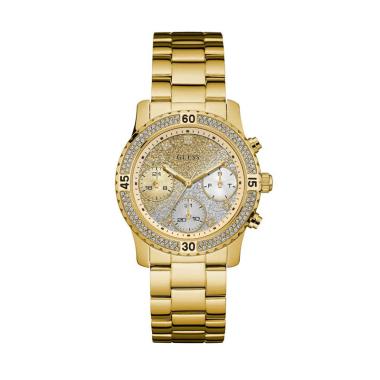 Guess W0774L5 Stainless Crystal Jam Tangan Wanita - Gold