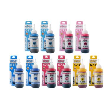Aiflo 673 Paket Spesial Color 10 Tinta Printer for Epson L800