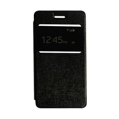 AIMI Flipshell Flip Cover Casing for Oppo Joy 3 or A11W - Black