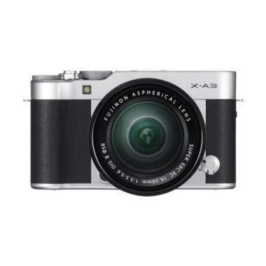Fujifilm X-A3 Kit 16-50mm Kamera Mirrorless - Silver [24.2 MP]