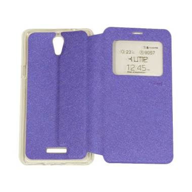 UME Flipshell Flip Cover Casing for Coolpad Sky 3 / E502 - Purple