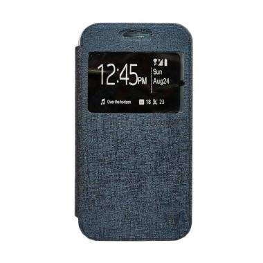 ZAGBOX Flip Cover Casing for Infinix X521 - Biru Dongker