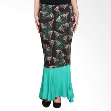 Fafa Collection Leshe 004 Rok Panjang Batik Wanita - Hijau Mix