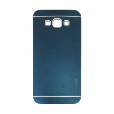 Motomo Metal Hardcase Casing for Samsung Galaxy E7 - Dark Blue
