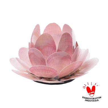 Susi Craft TL02 Kerang Alami Tempat Lilin - Pink Muda