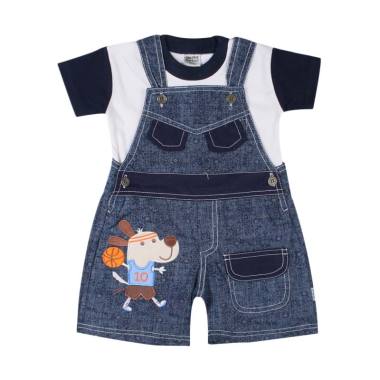Tompege TP-7147B Setelan Jumpsuit Kodok Anak Laki - Biru
