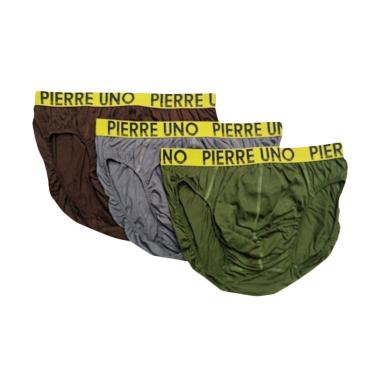 Pierre Uno Underwear Celana Dalam Pria [X Large/3 pcs]