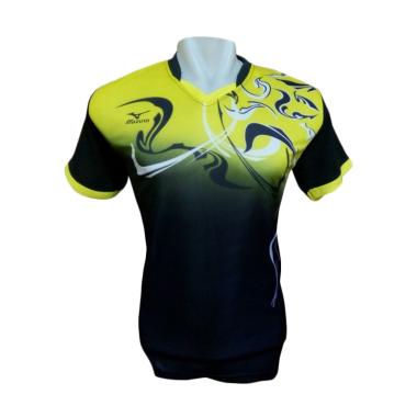 Mizuno Volley Badminton MZ1016 Kaos Olahraga - Kuning