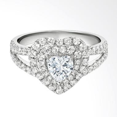 Tiaria Lavish Diamond Cincin Pertunangan Berlian Emas 18K
