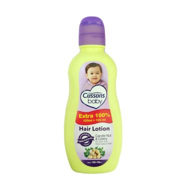 Cussons Candlenut Oil and Celery Baby Hair Lotion [100+100 mL]