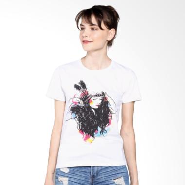 Ellipses Inc Tumblr Tee T-Shirt Wanita - Putih