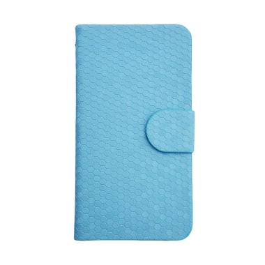 OEM Glitz Flip Cover Casing for Samsung Galaxy On7 2016 - Biru