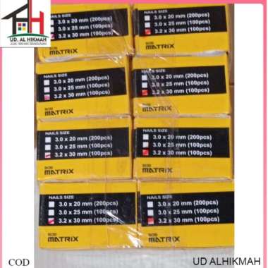Paku Tembok 30 MATRIX HITAM / Paku Beton 3CM / Paku Baja