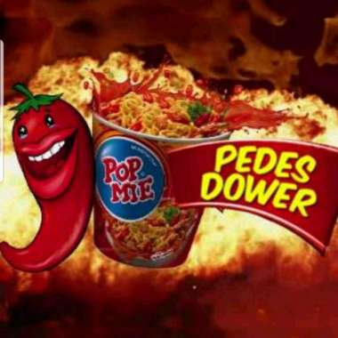 Pop Mie Kuah Pedes Dower Rasa Ayam Pedas Mie Instan