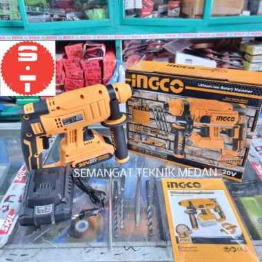 CRHLI2201 CORDLESS BOR BATERAI BETON ROTARY HAMMER 2AH FCLI2001 INGCO