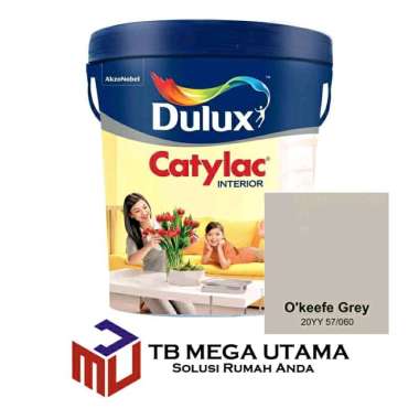 Dulux Catylac Interior O'keefe Grey 25 kg | Cat Dinding Interior