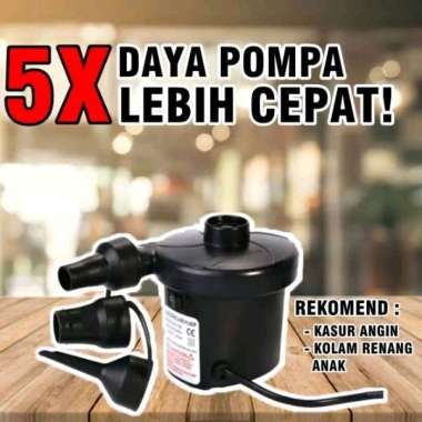 Pompa Angin Elektrik Kompresor Mini Kasur Kolam Yoga Ball Pompa Multifungsi