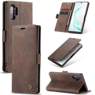 CASE CASEME SAMSUNG NOTE 10 PLUS FLIP CASE DOMPET KULIT ORIGINAL