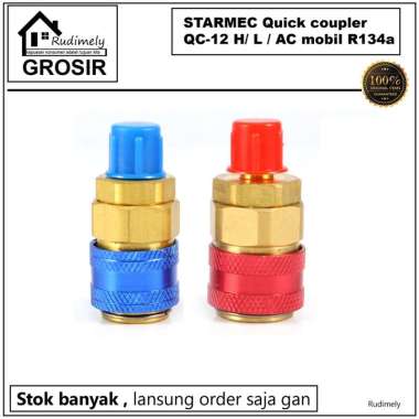 Quick Coupler STARMEC QC-12LH Untuk freon AC MobiL R134A HL