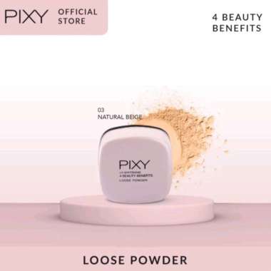 PIXY Loose Powder UV Whitening - Bedak Padat 03Natural Beige