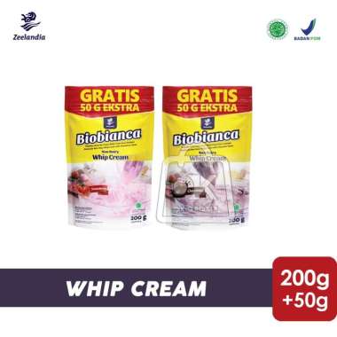 Biobianca Whip Cream / Chocolate / Strawberry Zeelandia (250 gr) Strawberry