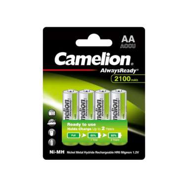 Camelion Baterai A2 2100mAh Bp4 NiMH | Baterai Charger hijau putih