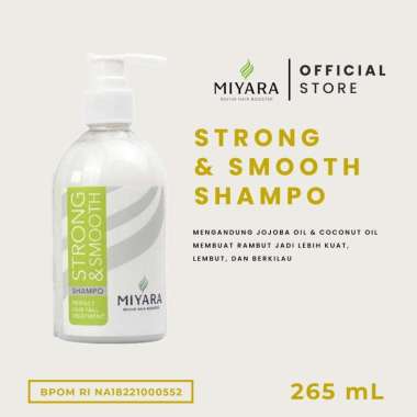 Miyara Shampoo - Strong & Smooth Shampoo - Perawatan Rambut Rontok Masa Kini miyara shampo