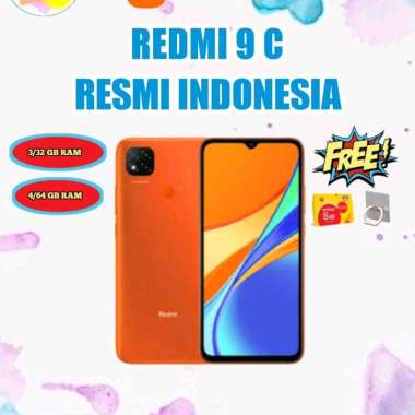 XIAOMI REDMI 9C (RAM 3/32GB & 4/64GB)GARANSI RESMI XIAOMI 4/64 Hitam