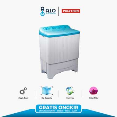 POLYTRON - MESIN CUCI 2 TABUNG 7 KG - PWM 7073 PROMO GRATIS ONGKIR