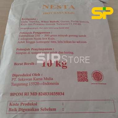 NESTA Irot Isian Roti Oil Based / Isian Roti Rasa Cokelat / Isian Roti Rasa Keju 10kg KEJU