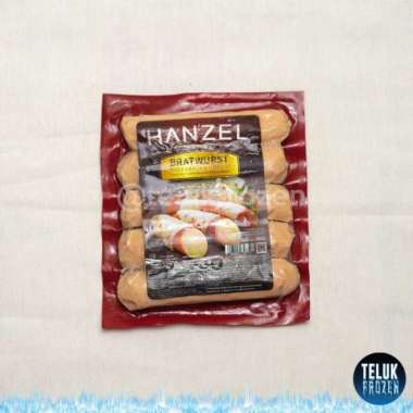 Hanzel cheese bratwurst 360 gr / sosis sapi keju premium hanzel enak
