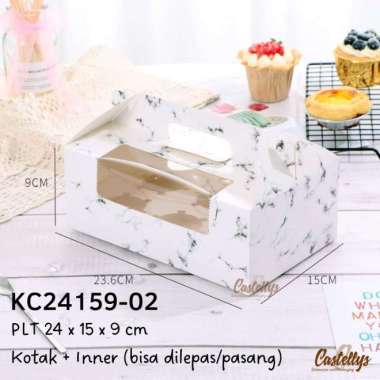 Kotak Box Kue KC24159 Cupcake Muffin Pudding Cup Pie Tart Cake Roti