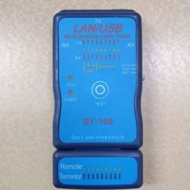 LAN tester UTP, RJ11, USB SY-168 (+batere)