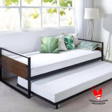 dipan divan kayu, ranjang , tempat tidur sorong 180x200 hitam Seluruh Indonesia
