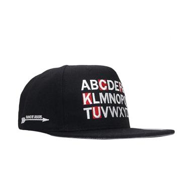 JersiClothing Huruf Snapback Topi Pria - Black