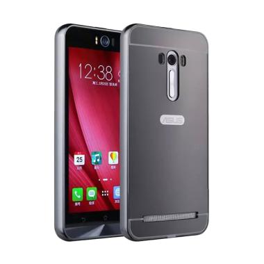 Case Bumper Metal with Back Case Sl ... us Zenfone Selfie - Black