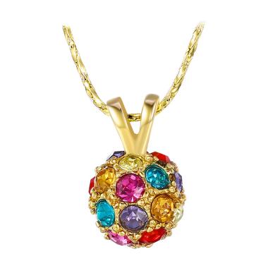 Bella & Co Necklace LKN18KRGPN019 Aksesoris Kalung Lapis Emas