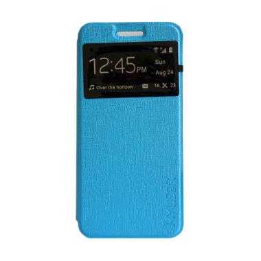 MyUser Flip Cover Casing for Lenovo K5 Plus A6020 - Biru