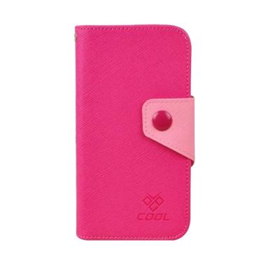 OEM Rainbow Flip Cover Casing for Lenovo K4 Note - Merah Muda