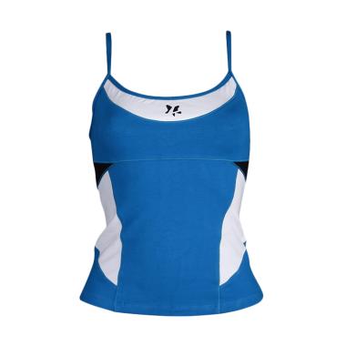 Lasona BRP-2774-C Baju Atasan Panjang Senam Wanita - Teal Putih
