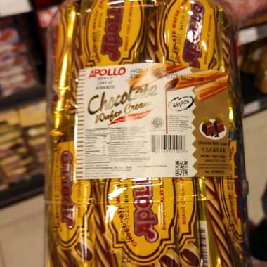 Biskuit Apollo Wafer Coklat Snack Makanan Ringan
