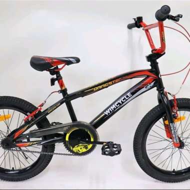 Sepeda BMX 20 Inch WIMCYCLE DRAGSTER Steel New Black