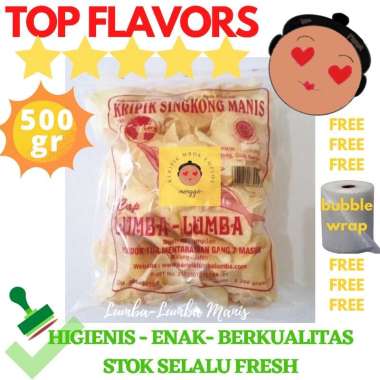 TERMURAH KERIPIK SINGKONG LUMBA-LUMBA MANIS BESAR 500 GR ASLI MALANG LUMBA-LUMBA
