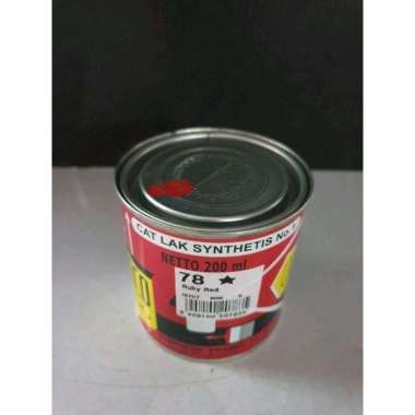 cat kayu dan besi emco warna merah 200 ml